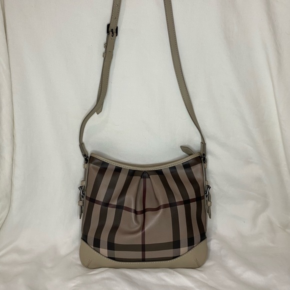 Burberry Smoked Check Hartham Shoulder Bag - Picture 2 of 12
